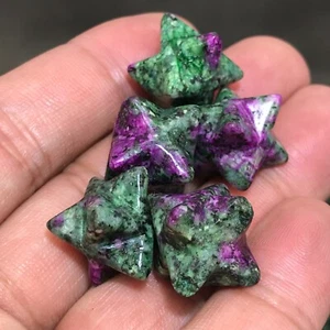 5 piezas Zoisita Natural Mini Estrella Merkaba Cuarzo Cristal Calavera Reiki Sanar - Imagen 1 de 8