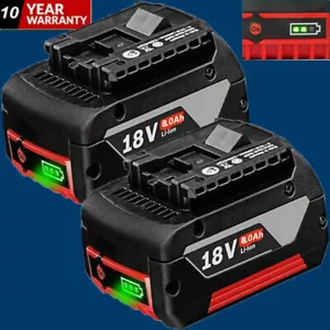 For Bosch 18V 8.0Ah Lithium-Ion Battery Professional GBA BAT609 BAT620 BAT610 - Picture 1 of 21