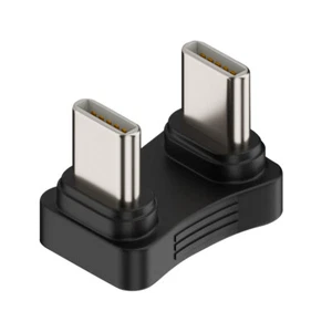 U Shape USB Type C Male to Male USB C Adapter Converter PD65W Fast Charging - Picture 1 of 4