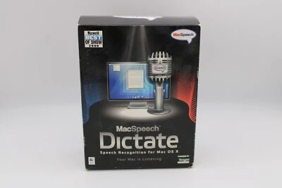 MacSpeech Dictate (Mac) speech recognition dictation OSX 10.5.1 NEW Sealed - Image 1 of 4