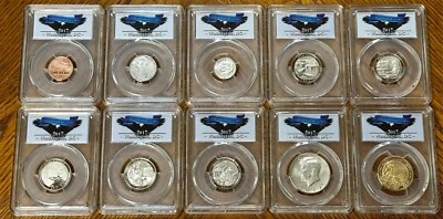 2017-S First Day of Issue Enhanced UNC Set 1 of 1,000 PCGS SP70 K14548 - Image 1 of 2