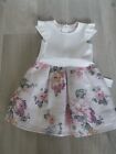 Lipsy Girls Whie / Pink Floral Dress Age 4-5 Years