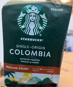Starbucks Colombia Ground Medium Roast Coffee 12 oz - Picture 1 of 1