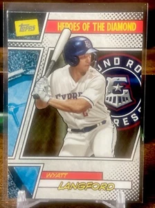 Wyatt Langford Heroes Of The Diamond Rookie 2024 Topps Pro Debut #HOTD-5 Rangers - Picture 1 of 3