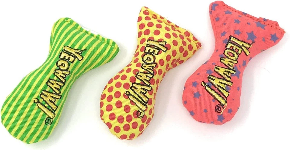 3PK Yeow Interactive Small Cat Kitten Stinkie Fish With Catnip Toy Play Cat Gift - Image 1 of 1