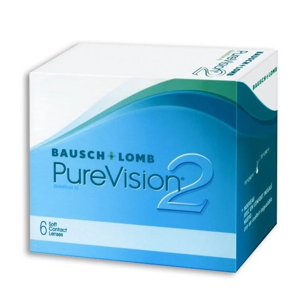 PureVision 2HD Bausch&Lomb Kontaktlinsen 1x6 Stück Monatslinsen + Behälter - Bild 1 von 1