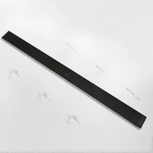 40" Linear Schwarz Boden Abfluss Rost Messing Rechteck Eingebettet Dusche Wassersieb - Bild 1 von 9