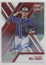 2017 Panini Elite Extra Edition Status Red Die-Cut /75 Will Gaddis #86 Auto