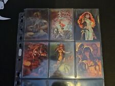 Red Sonja Glow In The Dark Trading Card Chase Set 1-6 (Dynamic Forces, 2005)