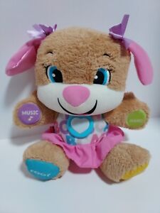 Pink Puppy Fisher Price Musical Tummy Interactive Talking Learning Plush 13" 515