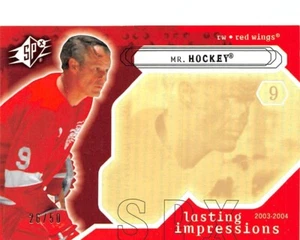 2003-04 SPx Radiance #102 Gordie Howe LI/50 - Imagen 1 de 2