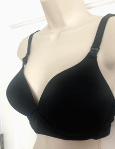 New 38C MOTHERHOOD Intimates MATERNITY 91996 Black NURSING BRA CLIP Wirefree - Picture 1 of 15