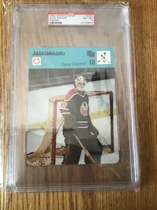 PSA 8 NM-MINT  Hockey Dave Dryden  Finnish   Sportscaster #20-24  Dated 1980 - Picture 1 of 3