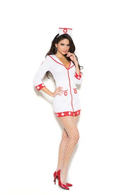 Sexy 2PC Cardiac Arrest Nurse Women's Halloween Costume by EM.  - Image 1 of 2