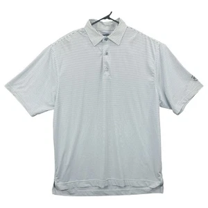 FootJoy Polo Collared Golf Shirt Kurzarm XL passt wie 2x gestreift blau weiß - Bild 1 von 8
