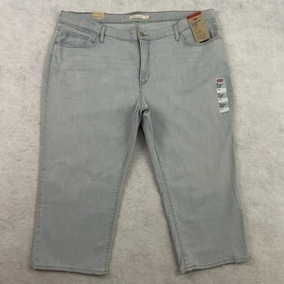 Pantalones de mezclilla Levis 311 para mujer talla 22W azules ajustados capri elásticos adelgazantes NUEVO Foto 1 de 4