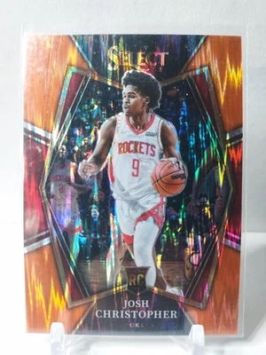 2021-22 Panini Select - Concourse Josh Christopher #48 Orange Flash Prizm (RC) - Image 1 of 4