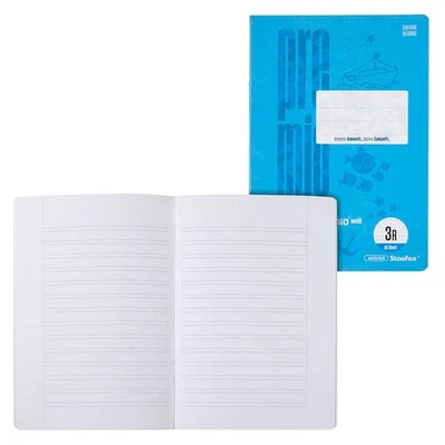 Staufen® Schulheft Premio Lineatur 3R liniert DIN A5 Außenrand, 16 Blatt