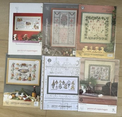Lot of 6 Cross Stitch Charts PERMIN 153000 155319 156410 158433 154300 155161 - Image 1 of 4