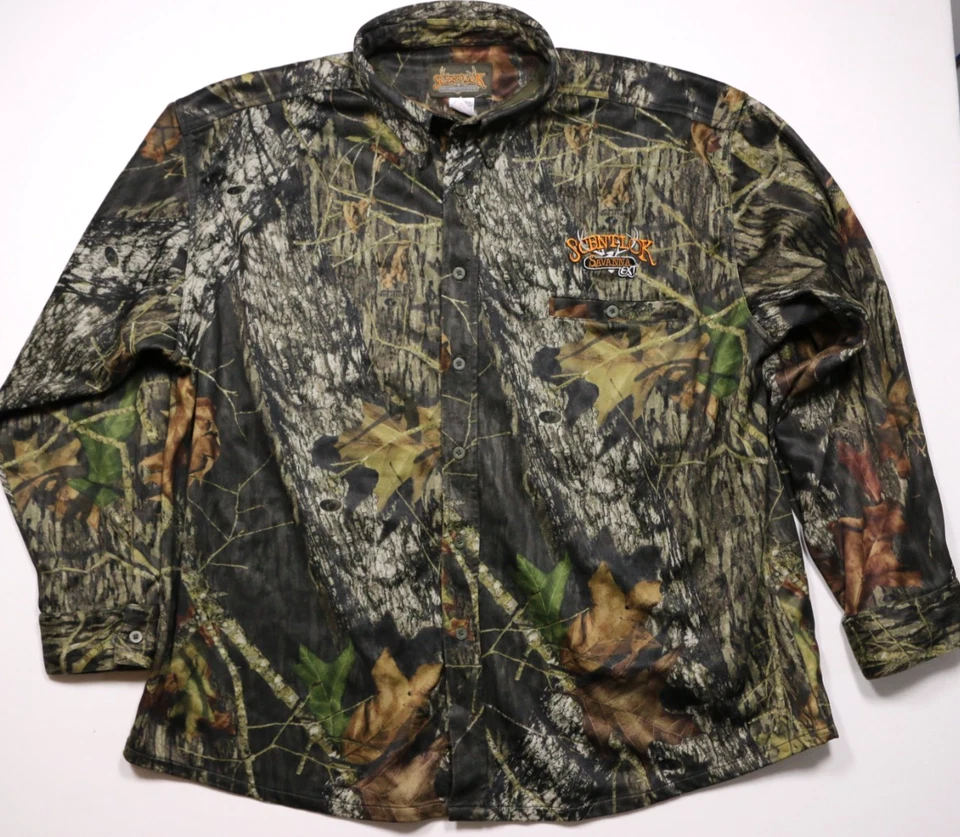 Scent-Lok Savanna EXT Mossy Oak Break Up Camo Heavy Shirt Jacket Men's 3XL - Image 1 of 4