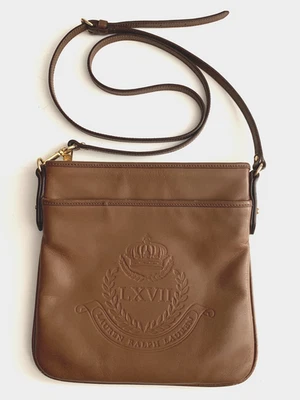 Bolso Bandolera Lauren Ralph Lauren | Chatsworth LXVII | Cuero Tostado | Repujado Foto 1 de 4