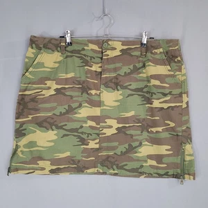 Minifalda camuflada para mujer Cato talla cremalleras recta y lápiz multicolor talla 18W - Imagen 1 de 11
