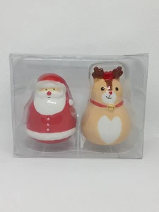Salz & Pfefferstreuer Weihnachten Santa Rentier Esstisch Spaß Neuheit Küche - Bild 1 von 24
