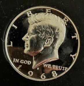 1968-S Kennedy Half Dollar 40% Silver Proof. Cameo Beauty. Low shipping. - Picture 1 of 3