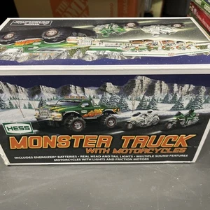 HESS 2007 Monster Truck with 2 Motorcycles Brand New in Original Box - Picture 1 of 5