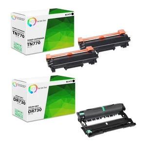 Tambor tóner compatible con 3Pk TCT TN770 y DR730 para Brother MFC-L2750DW HL-L2370DW - Imagen 1 de 6