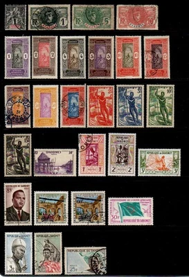 DAHOMEY – 1899-1972 – COLLECTION OF 75 DIFFERENT STAMPS – USED/MINT - Image 1 of 4