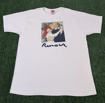 Camiseta De Colección Años 90 Pierre-Auguste Renoir - Dance At Bougival Art Talla XL Foto 1 de 4