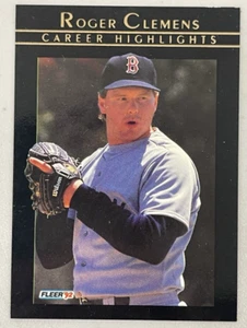 1992 Fleer Career Highlights Baseball Card #13 Roger Clemens - Picture 1 of 2