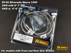 Russell Stainless Brake Lines for 99-06 Silverado 1500 2WD 6"-7" life 4WD 4"-6"