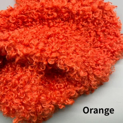 Peluche rizado imitación sherpa tela polar peludo hágalo usted mismo juguete muñeca material 40 45 cm Foto 1 de 4