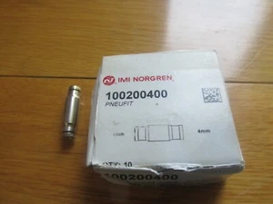 IMI Norgren Pneufit Push-In Fittings 8mm Part# 100200400 *Qty: 10 Piece Per Box! - Picture 1 of 3