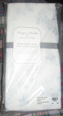 Pottery Barn For Kids Crib Fitted Sheet Something Blue NEW In Pack • 33.90$