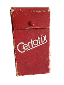 FUNDA CÁMARA PLEGABLE SOLO ROJA CERTOTIX ANTIGUA VINTAGE PIEZA DE REPUESTO neocurio - Imagen 1 de 7