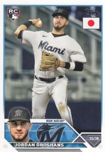 JORDAN GROSHANS TOPPS JAPAN ROOKIE CARD RC TORONTO BLUE JAYS #6 2023 23 - Picture 1 of 1