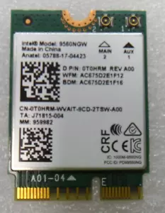 Genuine Intel 9560NGW Dual Band Wireless-AC Bluethooth 5.1 WIFI Card 0T0HRM - Picture 1 of 1