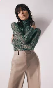 SCANLAN THEODORE Cinq Sept Floral Mesh TOP 10 - Picture 1 of 6