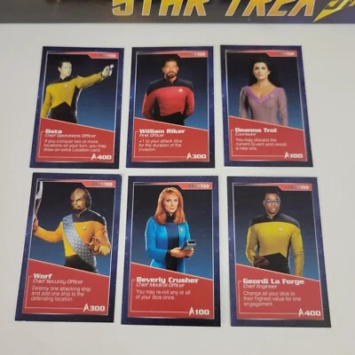 Juego de mesa Hasbro 2016 Star Trek Risk reemplazo las 6 cartas Picard Red Crew Foto 1 de 4