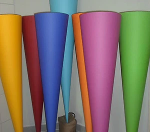Rohling Fotokarton 47 FARBEN bezogen Schultüte rund 80 85 90 100 cm - Bild 1 von 56