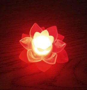 Battery Operated Indoor/Outdoor Rainbow LED Lotus Flower Chinese New Year Light - Picture 1 of 2