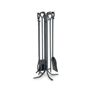 Pilgrim 18002 5 Piece Forged Hearth Tool Set - 33" Tall Black - Picture 1 of 8