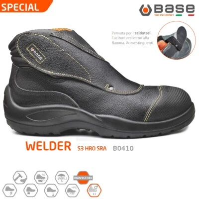 BASE SPECIAL SCARPE ANTINFORTUNISTICA WELDER S3 HRO SRA SALDATORE B0410 - Immagine 1 di 4