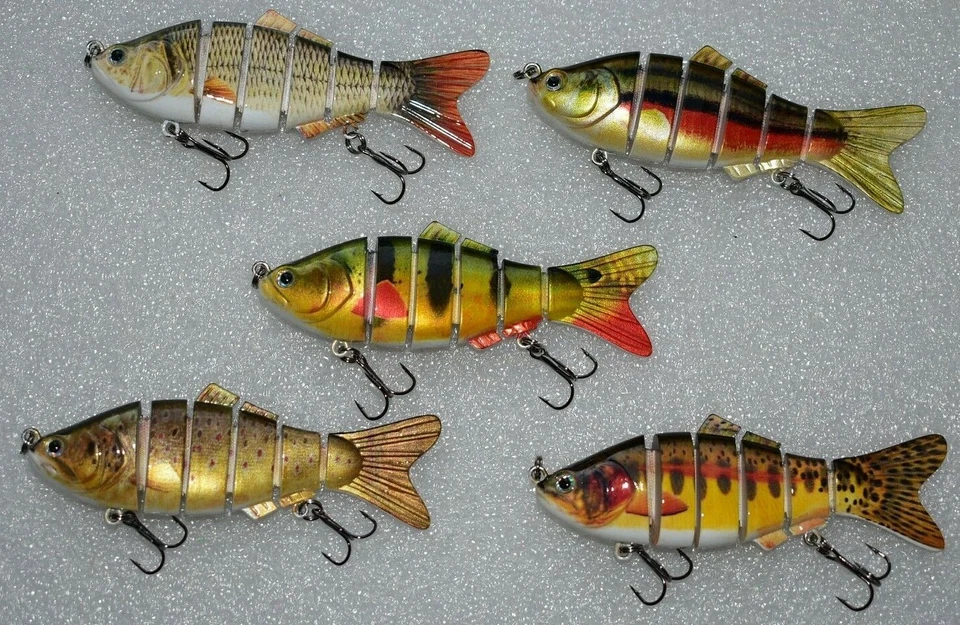 19g,9,5cm,Jerk Bait,Jerk,Swimbaits,Wobbler, 5 Ver. Farben,Zander,Hecht,Neu,Top - Bild 1 von 1