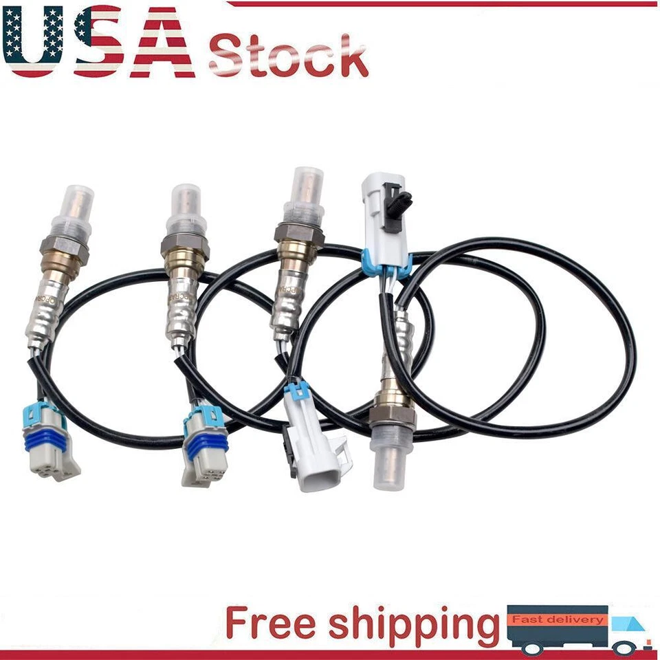 4x Oxygen Sensor Up&Downstream For 2008-2013 Chevrolet Silverado GMC Sierra 1500 - Image 1 of 4