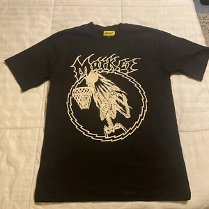 Market Studios Skeleton Dunking T-Shirt | Black Graphic Tee | Small - Picture 1 of 4