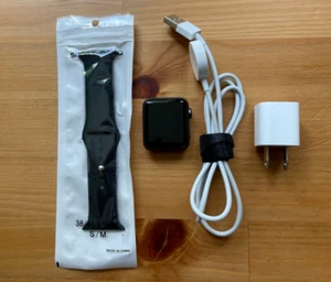 Apple Watch Series 3 Cellular+GPS 38mm w/ New Sport Band - Excellent Condition! - Zdjęcie 1 z 7